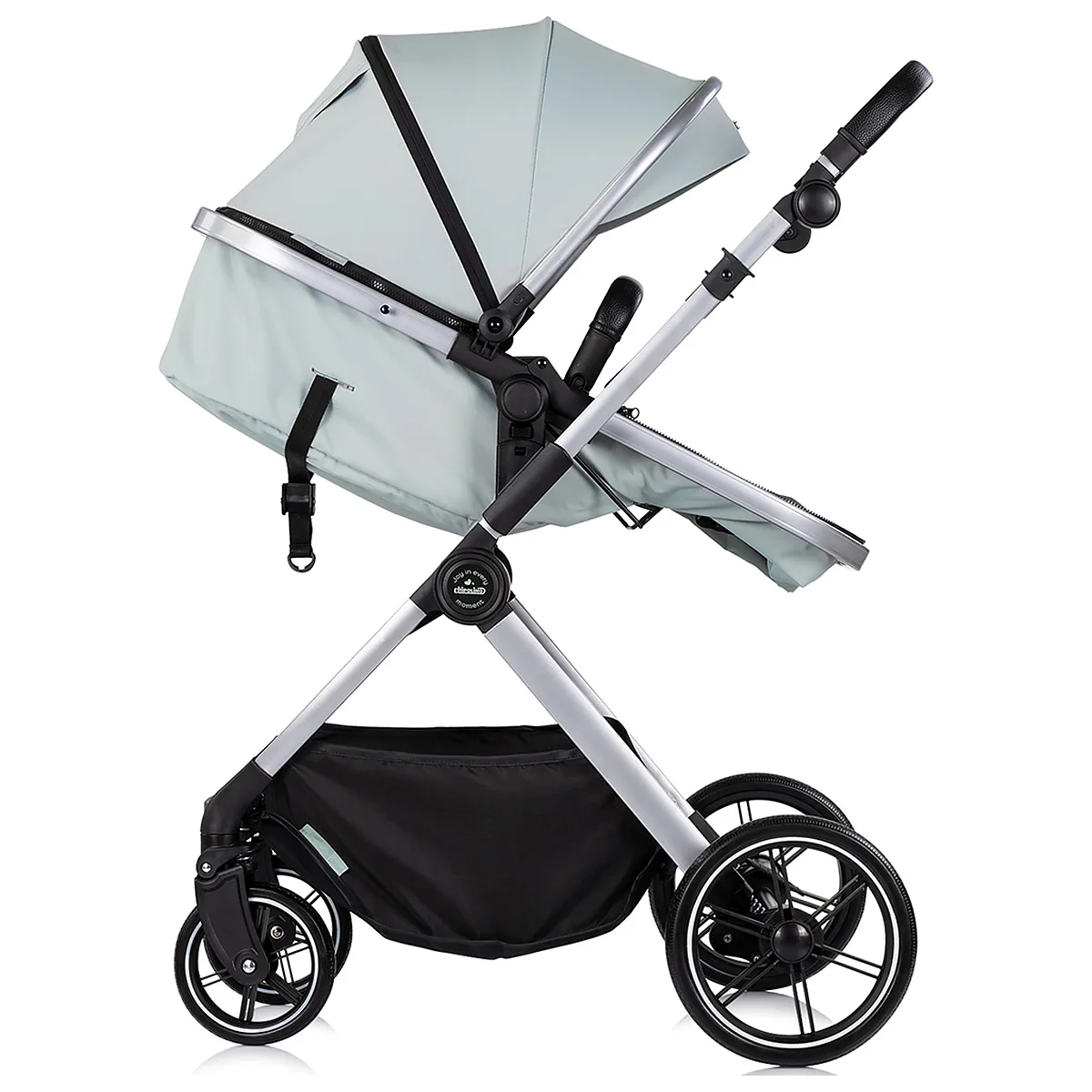 Carucior Chipolino Pearl 2 in 1, Sezut reversibil, Husa de picioare, Gentuta parinti, Pana la 22 kg, Matcha [7]