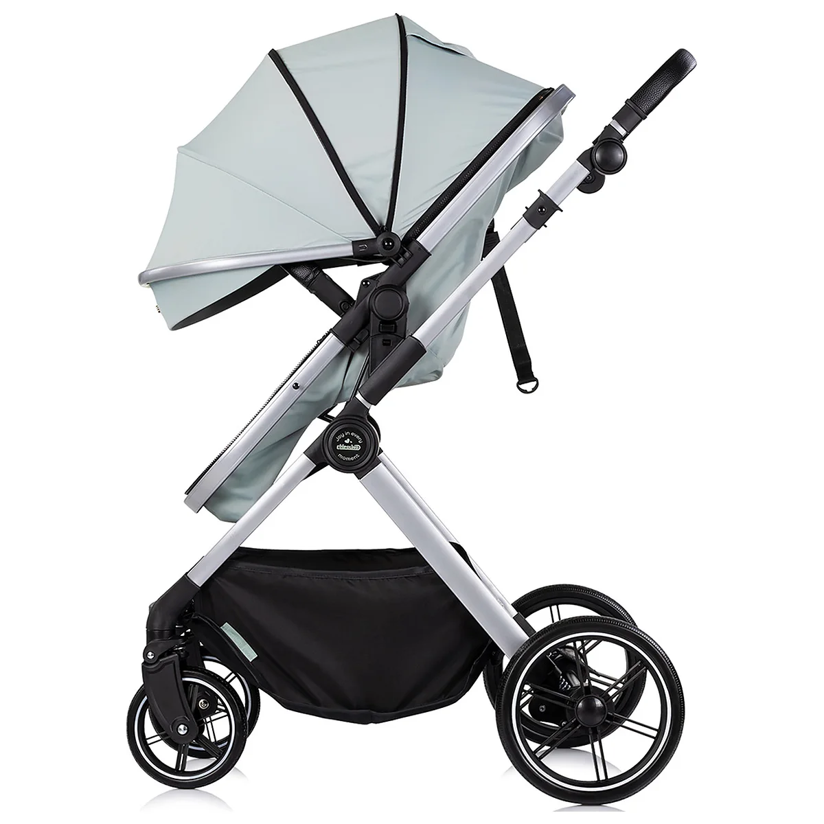 Carucior Chipolino Pearl 2 in 1, Sezut reversibil, Husa de picioare, Gentuta parinti, Pana la 22 kg, Matcha [6]