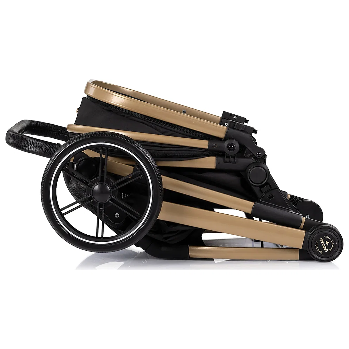 Carucior Chipolino Pearl 2 in 1, Sezut reversibil, Husa de picioare, Gentuta parinti, Pana la 22 kg, Noir [10]