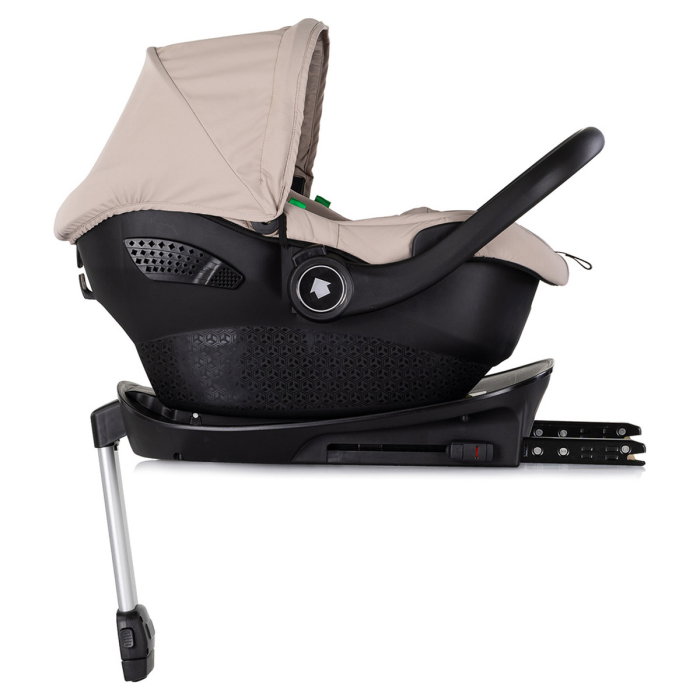 Carucior Chipolino Pearl 3 in 1, Cu scoica auto, Sezut reversibil, Husa de picioare, Gentuta parinti, Pana la 22 kg, Latte [18]