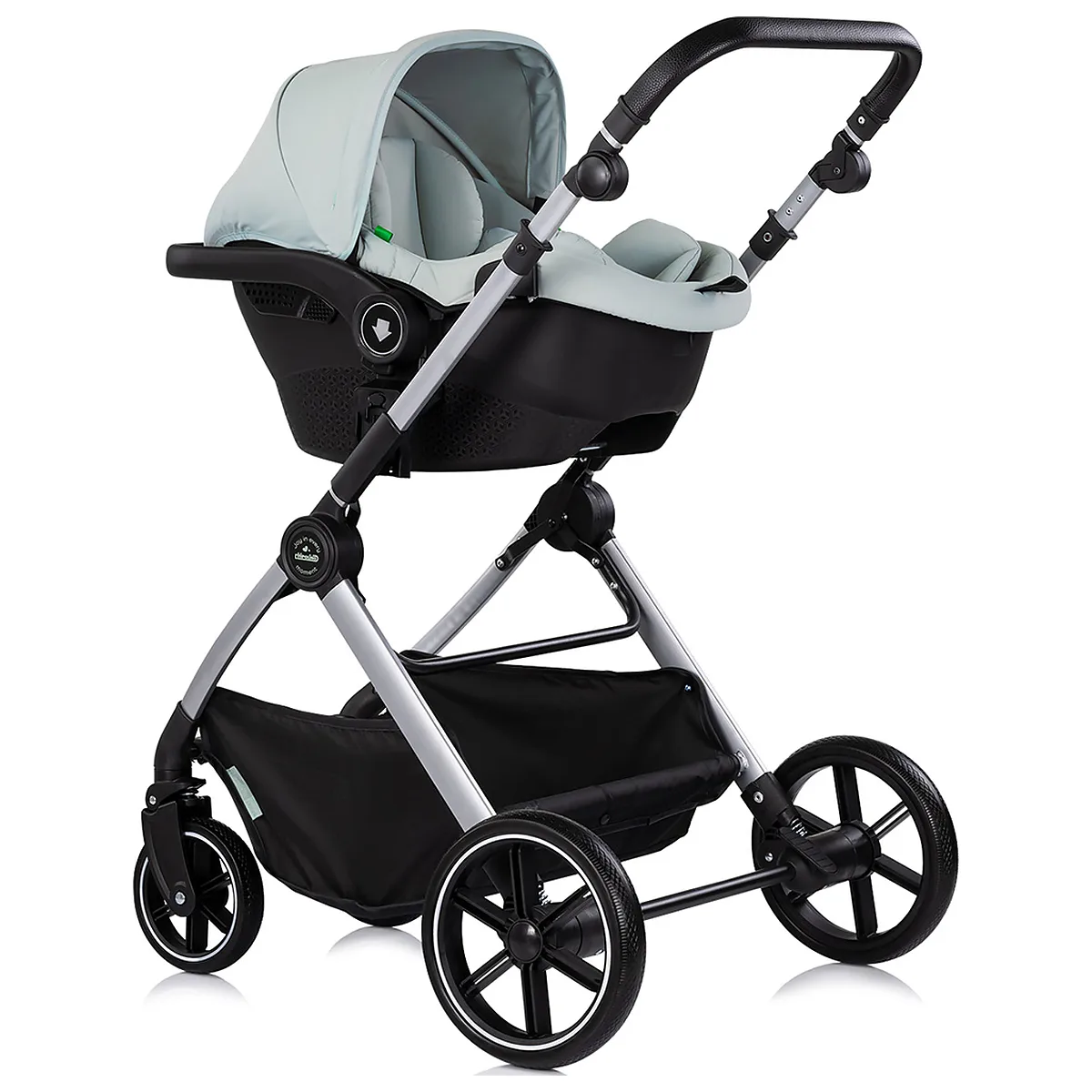 Carucior Chipolino Pearl 3 in 1, Cu scoica auto, Sezut reversibil, Husa de picioare, Gentuta parinti, Pana la 22 kg, Matcha [11]