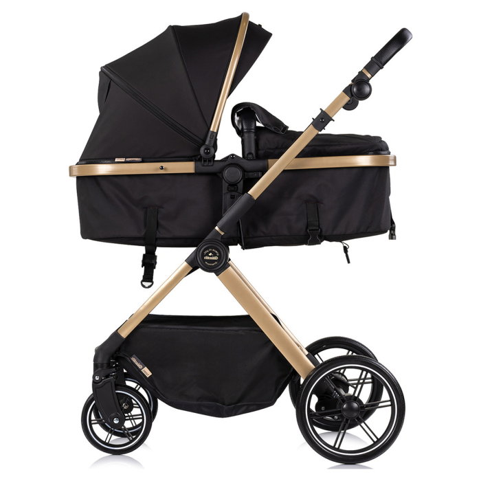 Carucior Chipolino Pearl 3 in 1, Cu scoica auto, Sezut reversibil, Husa de picioare, Gentuta parinti, Pana la 22 kg, Noir [9]