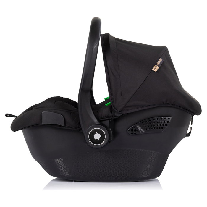 Carucior Chipolino Pearl 3 in 1, Cu scoica auto, Sezut reversibil, Husa de picioare, Gentuta parinti, Pana la 22 kg, Noir [15]