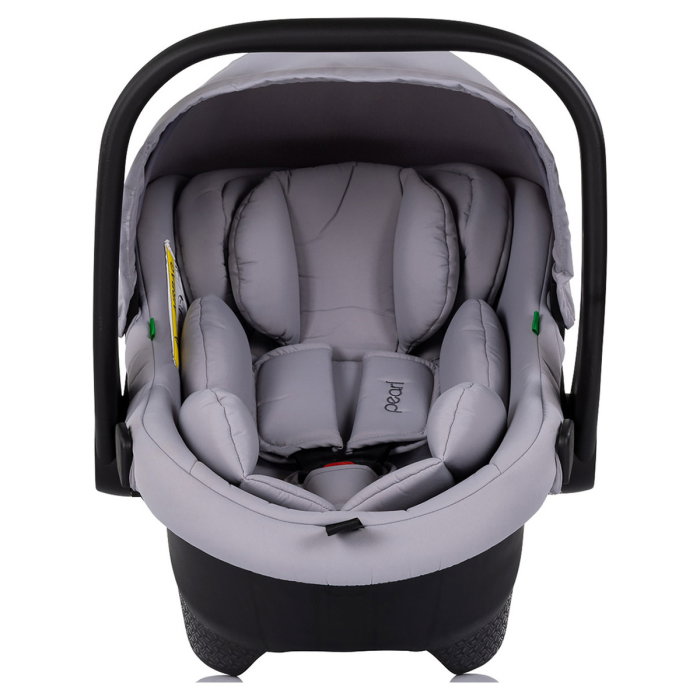 Carucior Chipolino Pearl 3 in 1, Cu scoica auto, Sezut reversibil, Husa de picioare, Gentuta parinti, Pana la 22 kg, Platinum [20]
