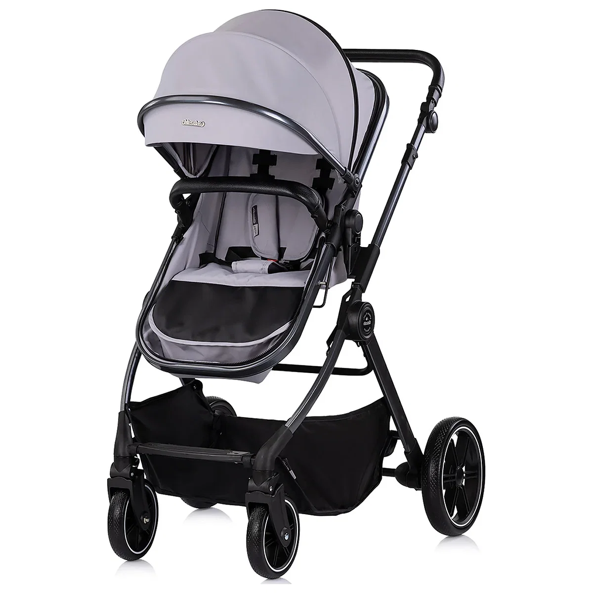 Carucior Chipolino Pearl 3 in 1, Cu scoica auto, Sezut reversibil, Husa de picioare, Gentuta parinti, Pana la 22 kg, Platinum [7]