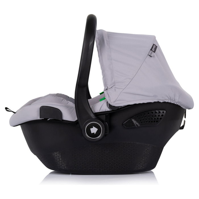 Carucior Chipolino Pearl 3 in 1, Cu scoica auto, Sezut reversibil, Husa de picioare, Gentuta parinti, Pana la 22 kg, Platinum [19]
