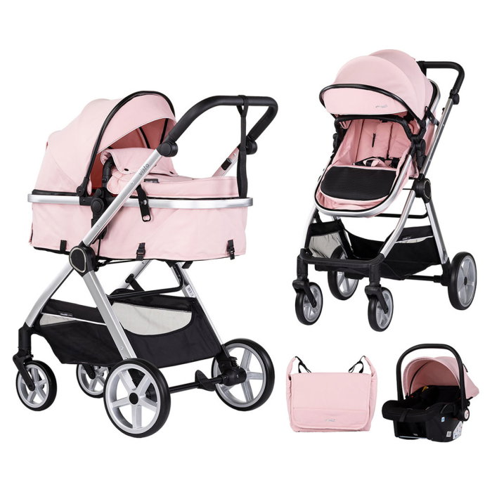 Carucior Chipolino Vista 3 in 1 pink marshmallow 0 luni [1]