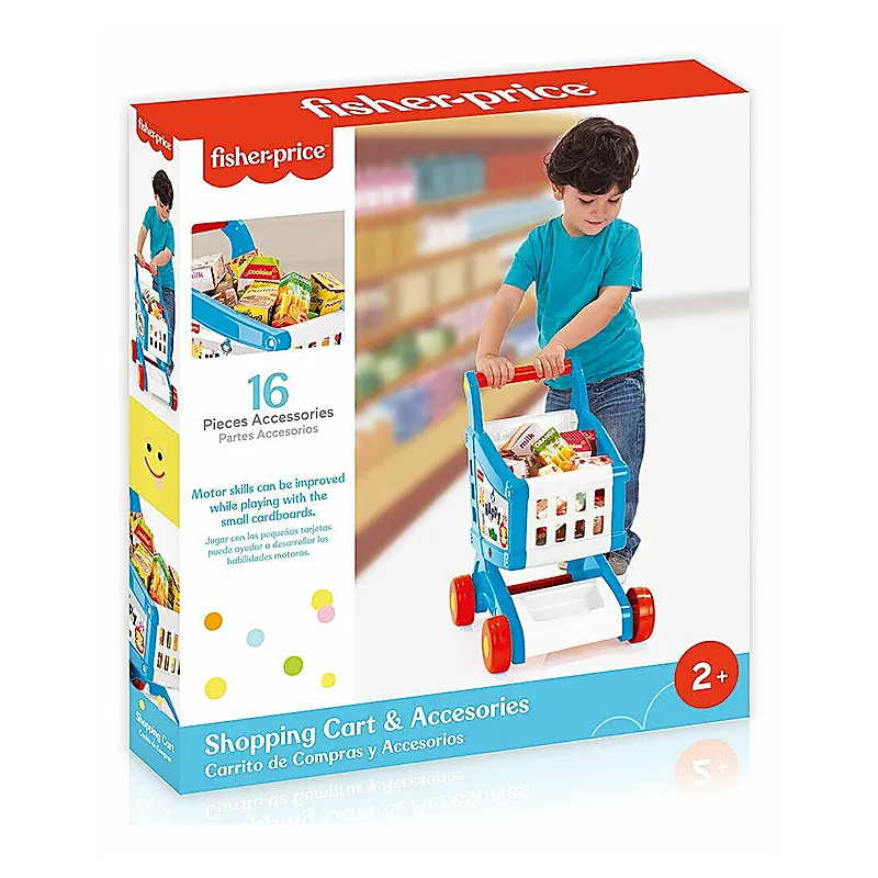 Carucior de cumparaturi cu accesorii Fisher Price 2 ani+ [2]
