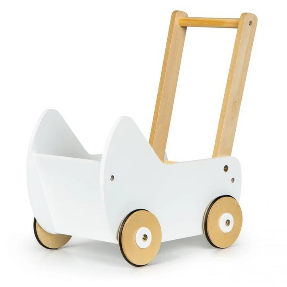 Carucior din lemn pentru papusi Ecotoys 3 ani+ [1]