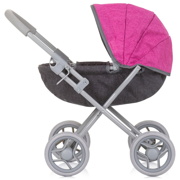 Carucior pentru papusi Chipolino Daisy, Grey pink linen 3 ani [2]