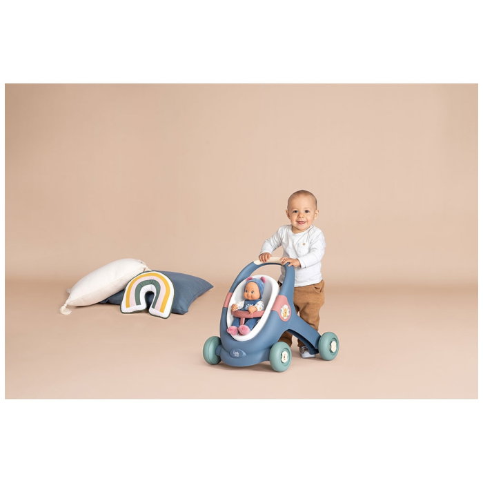 Carucior pentru papusi Smoby Baby Walker 3 in 1 cu papusa 1 an + [11]