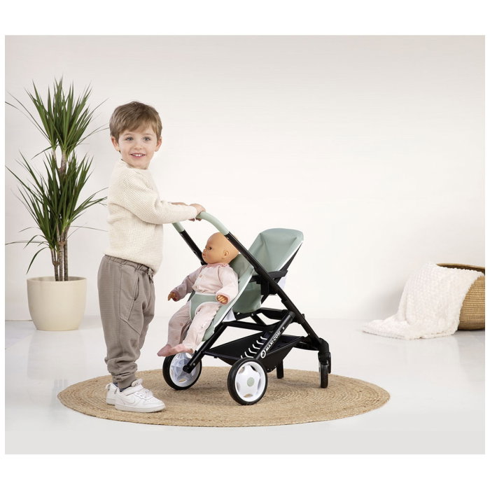 Carucior pentru papusi Smoby Maxi Cosi Twin albastru 3 ani + [5]