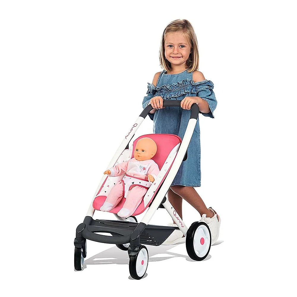 Carucior pentru papusi Smoby Quinny Combi 3 in 1 roz 3 ani [6]