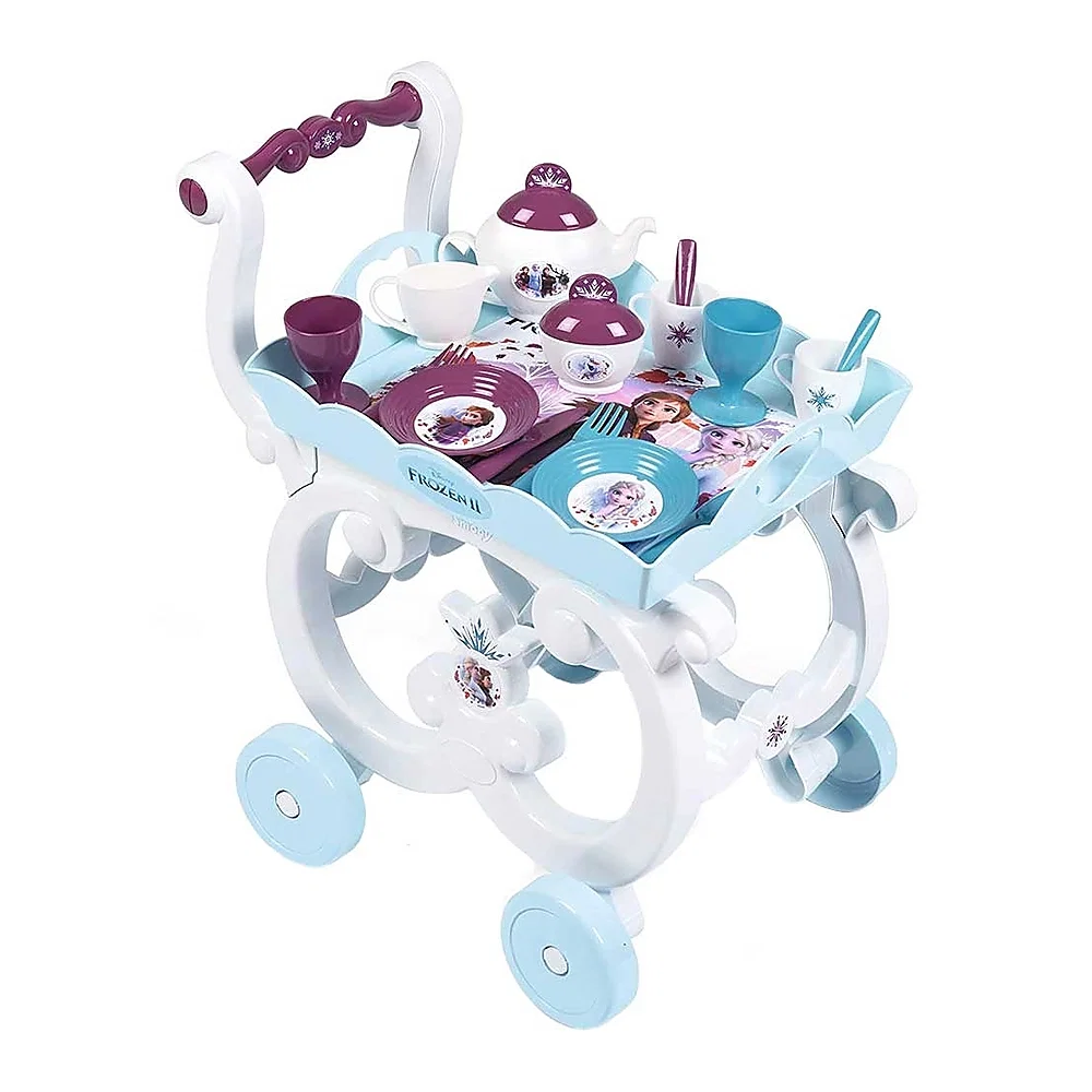 Carucior servire ceai Smoby Frozen 2 XL cu 17 accesorii 3 ani + [1]