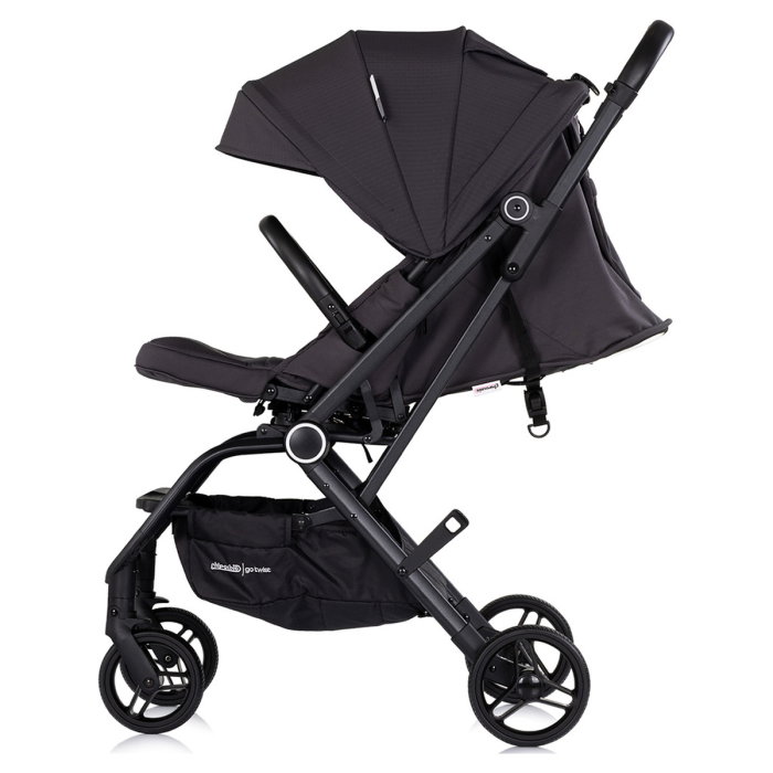 Carucior sport Chipolino Go Twist, cu sezut rotativ 360 grade, pliere cu o singura mana, pana la 22 kg, Charcoal [3]