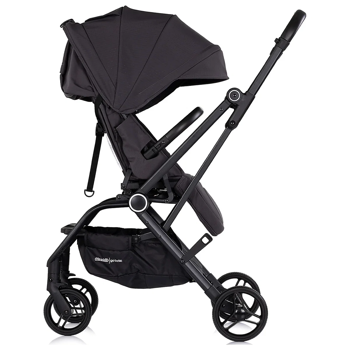 Carucior sport Chipolino Go Twist, cu sezut rotativ 360 grade, pliere cu o singura mana, pana la 22 kg, Charcoal [4]