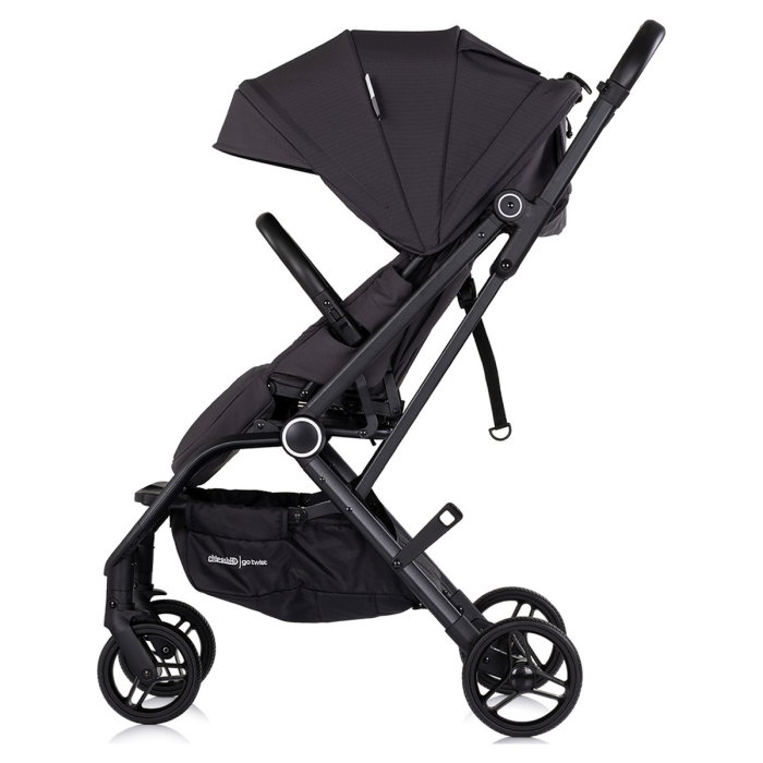 Carucior sport Chipolino Go Twist, cu sezut rotativ 360 grade, pliere cu o singura mana, pana la 22 kg, Charcoal [2]