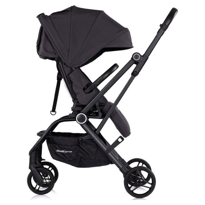 Carucior sport Chipolino Go Twist, cu sezut rotativ 360 grade, pliere cu o singura mana, pana la 22 kg, Charcoal [4]
