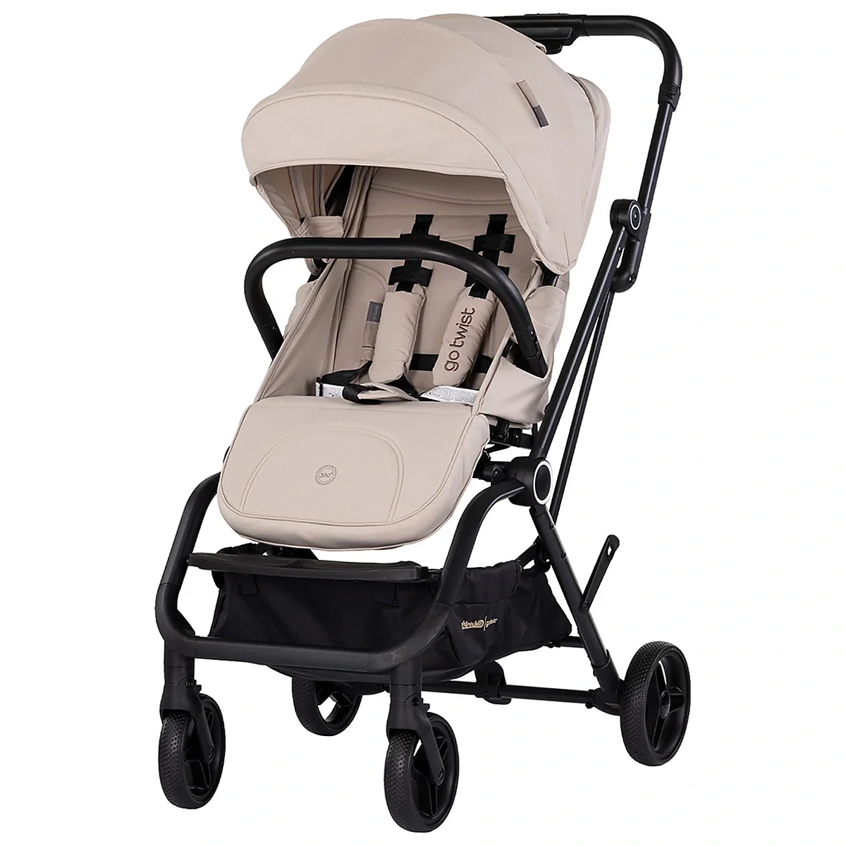 Carucior sport Chipolino Go Twist, cu sezut rotativ 360 grade, pliere cu o singura mana, pana la 22 kg, Latte [1]