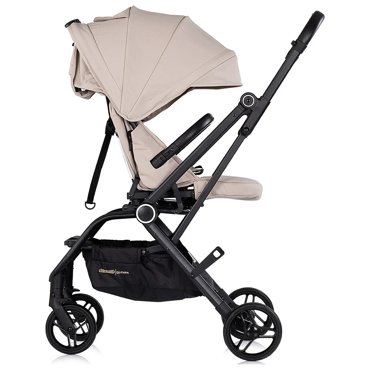 Carucior sport Chipolino Go Twist, cu sezut rotativ 360 grade, pliere cu o singura mana, pana la 22 kg, Latte [4]