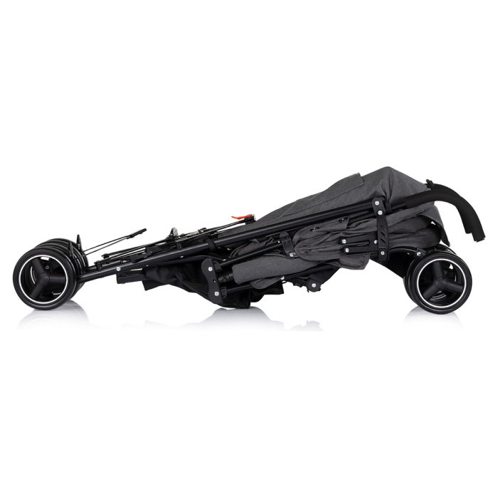 Carucior sport Chipolino Milano, pana la 22 kg, pliere cu o singura mana, tip umbrela, ultra-usor 5.6 kg - Charcoal [4]