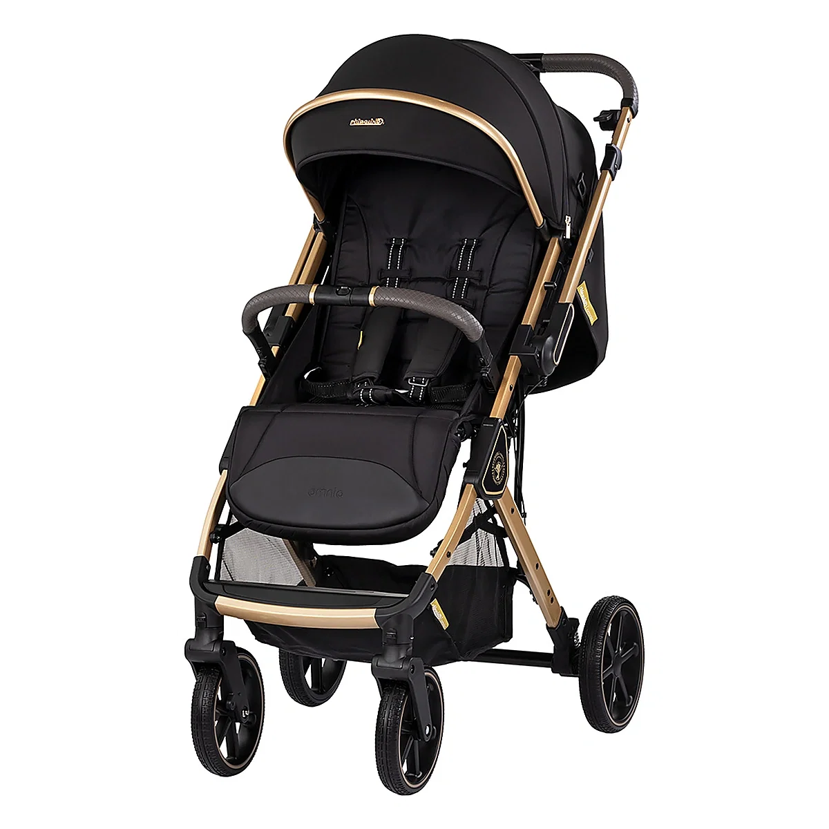 Carucior sport Chipolino Omnia cu maner reversibil si husa picioare, Noir [1]