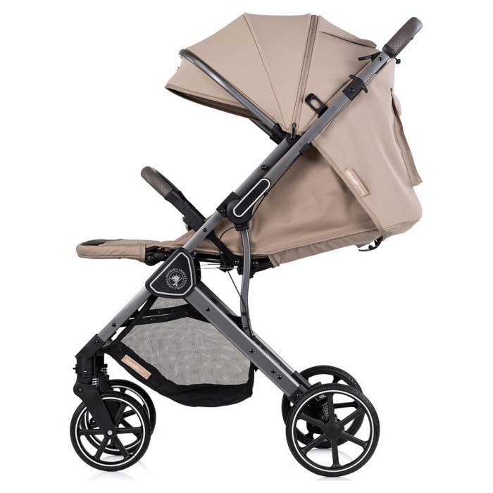 Carucior sport Chipolino Omnia cu maner reversibil si husa picioare, Latte [6]