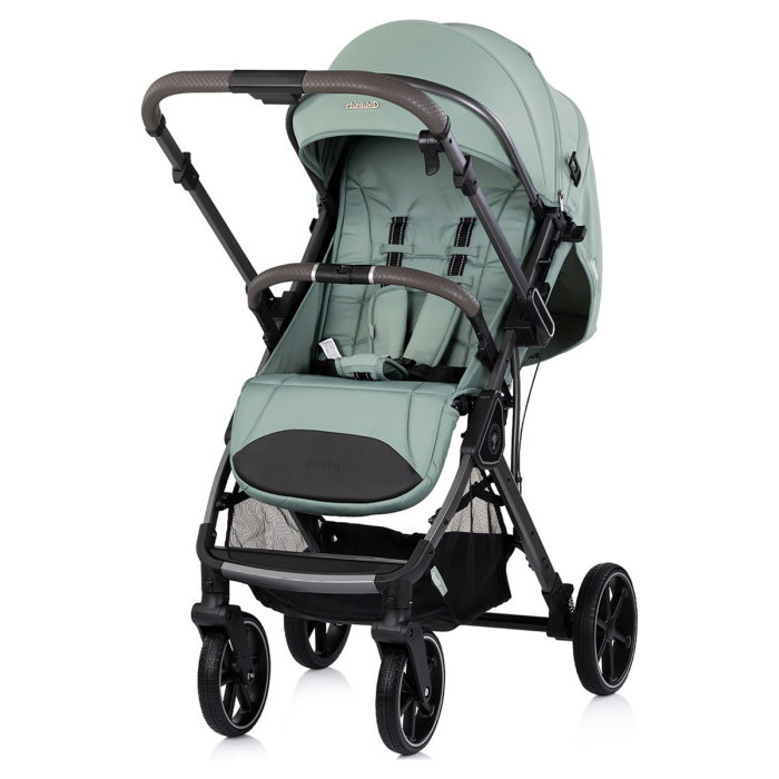 Carucior sport Chipolino Omnia cu maner reversibil si husa picioare, Matcha [2]