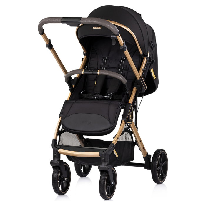 Carucior sport Chipolino Omnia cu maner reversibil si husa picioare, Noir [2]