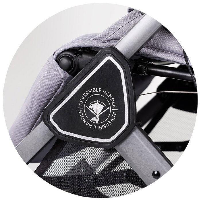 Carucior sport Chipolino Omnia cu maner reversibil si husa picioare, Platinum [9]