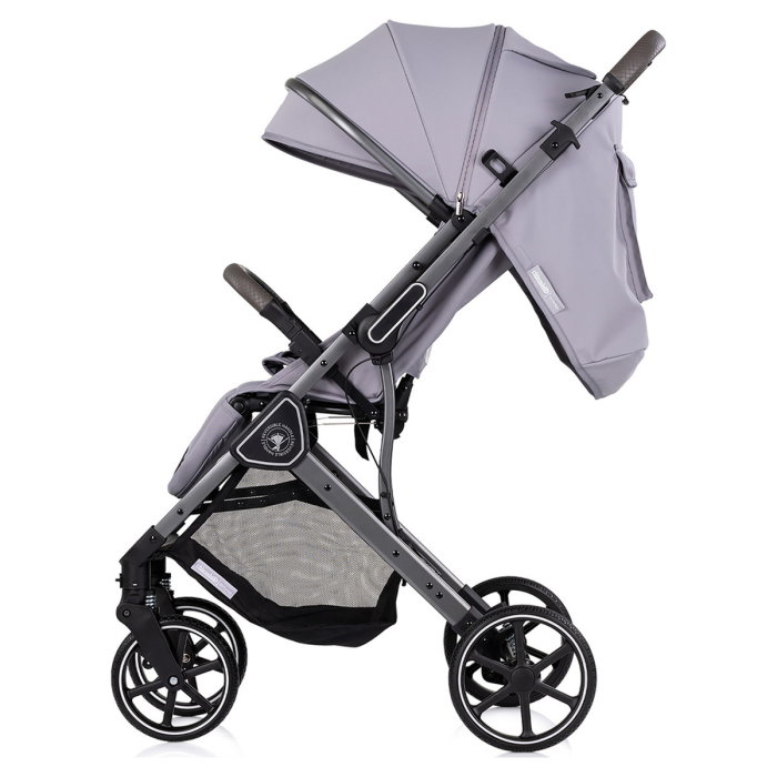 Carucior sport Chipolino Omnia cu maner reversibil si husa picioare, Platinum [4]