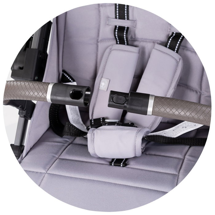 Carucior sport Chipolino Omnia cu maner reversibil si husa picioare, Platinum [13]