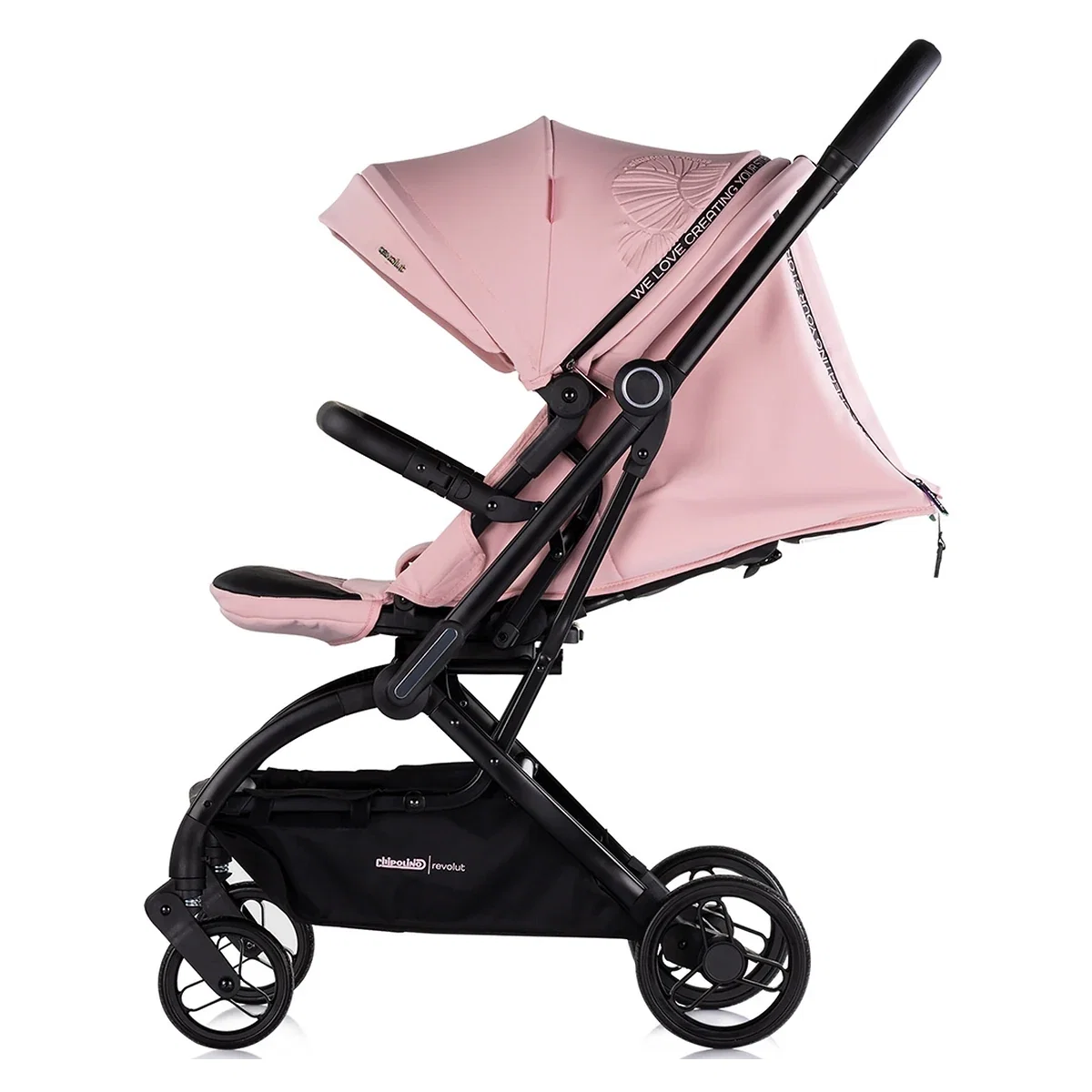 Carucior sport Chipolino Revolut cu sezut rotativ - Roz marshmallow 4 ani [3]