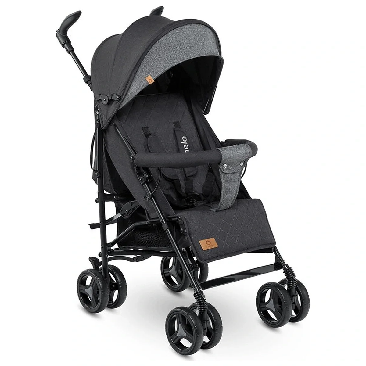 Carucior sport compact, Lionelo, Irma, Pliere tip umbrela, 6- 36 luni, Pana la 15 kg, Gri/Negru [1]