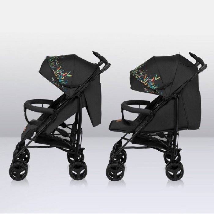 Carucior sport compact, Lionelo, Irma, Pliere tip umbrela, 6- 36 luni, Pana la 15 kg, Negru [6]