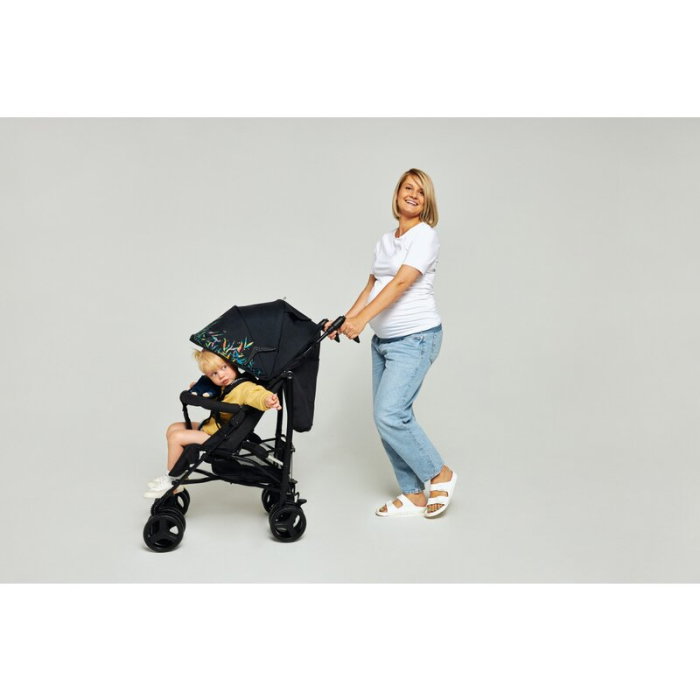 Carucior sport compact, Lionelo, Irma, Pliere tip umbrela, 6- 36 luni, Pana la 15 kg, Negru [24]