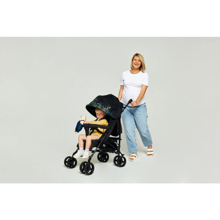 Carucior sport compact, Lionelo, Irma, Pliere tip umbrela, 6- 36 luni, Pana la 15 kg, Negru [26]