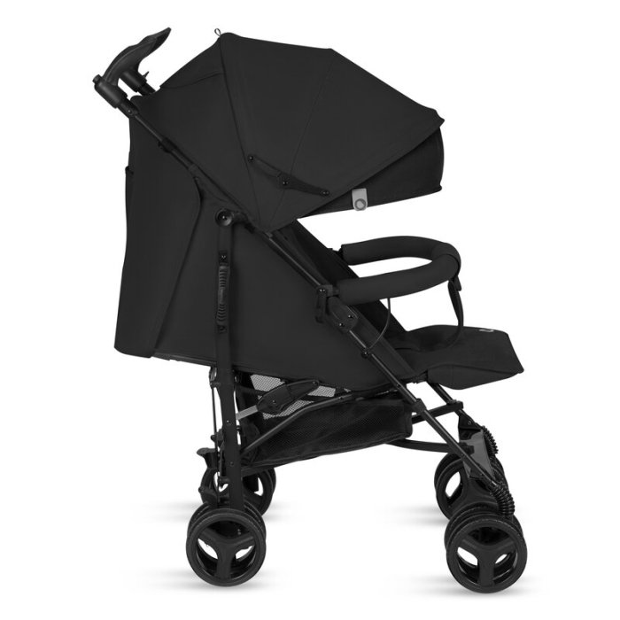 Carucior sport compact, Lionelo, Irma, Spatar ajustabil in 4 pozitii, Suport picioare reglabil, Manere rotative, Pliere tip umbrela, 6- 36 luni, Pana la 15 kg, Negru Onyx [7]