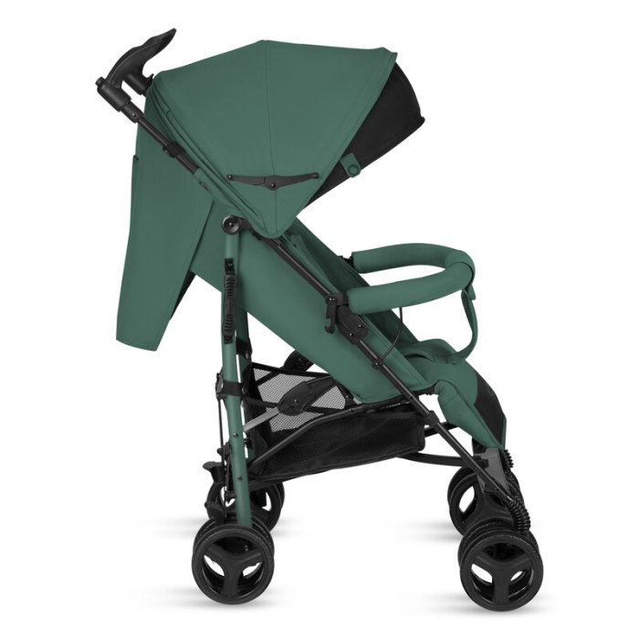Carucior sport compact, Lionelo, Irma, Spatar ajustabil in 4 pozitii, Suport picioare reglabil, Manere rotative, Pliere tip umbrela, 6- 36 luni, Pana la 15 kg, Verde smarald [6]