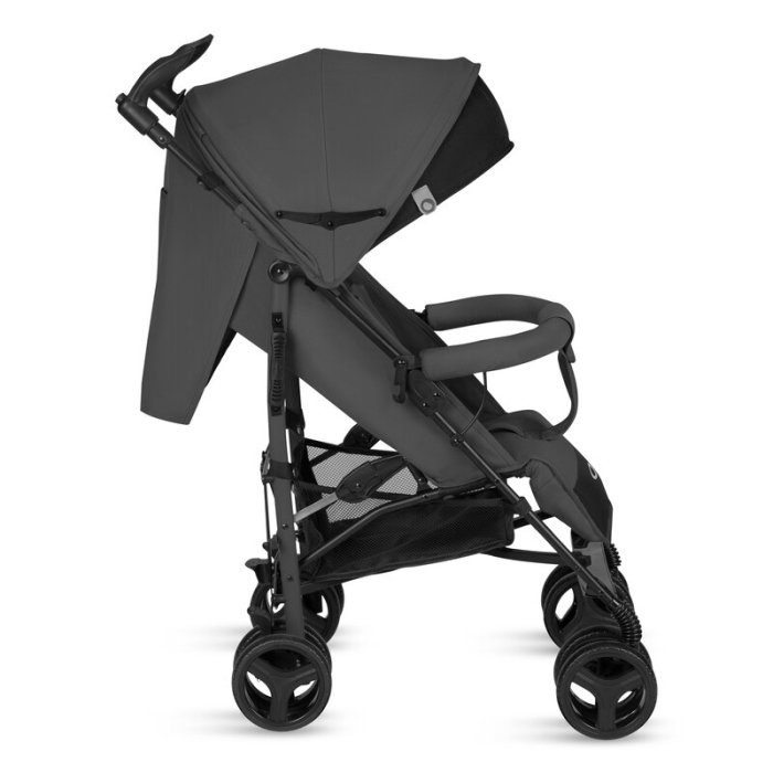 Carucior sport compact, Lionelo, Irma, Spatar ajustabil in 4 pozitii, Suport picioare reglabil, Manere rotative, Pliere tip umbrela, 6- 36 luni, Pana la 15 kg, Gri inchis [6]