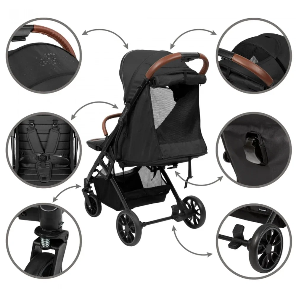 Carucior sport Kidwell COLMER Jet Black 4 ani [12]