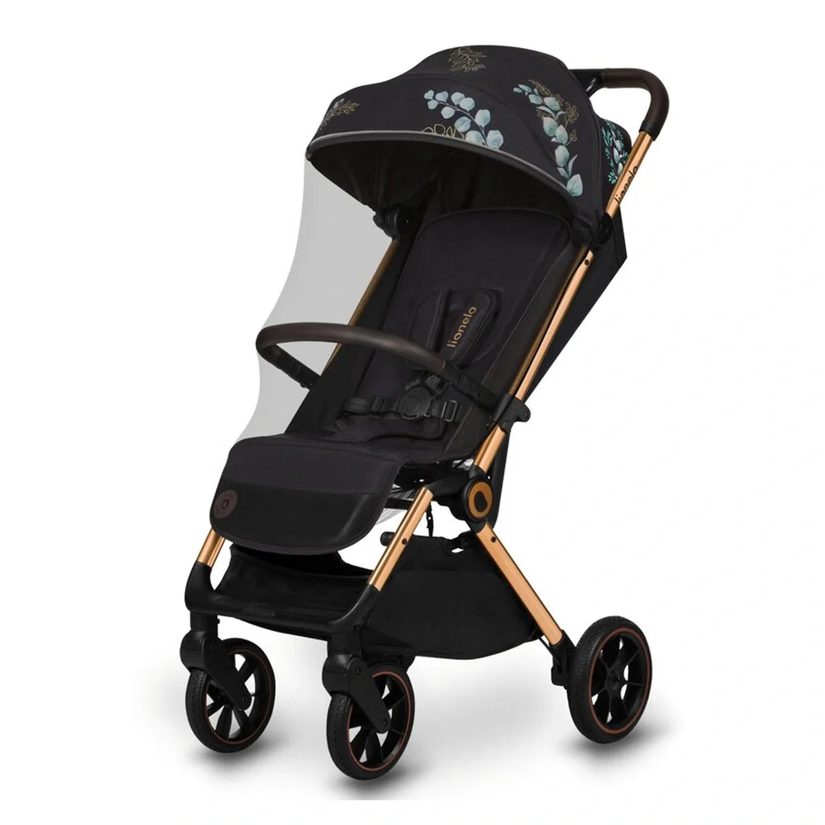 Carucior sport, Lionelo, Cloe, Golden Moments, Editie limitata, Cu accesorii, Pliere compacta pentru avion, 6 luni+, [8]