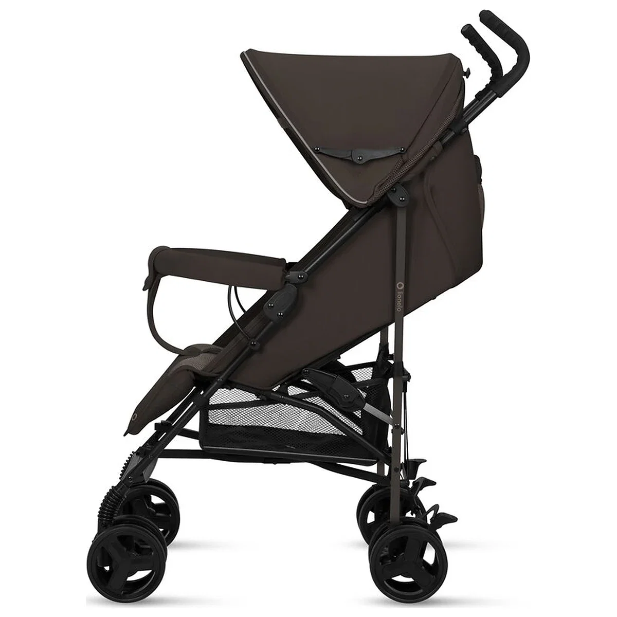 Carucior sport, Lionelo, Elia, Cu plasa de tantari, Suport de picioare reglabil, Spatar ajustabil in 4 pozitii, Capotina XXL, Pliere tip umbrela, Capacitate 15 kg, 6 luni+, Maro [6]