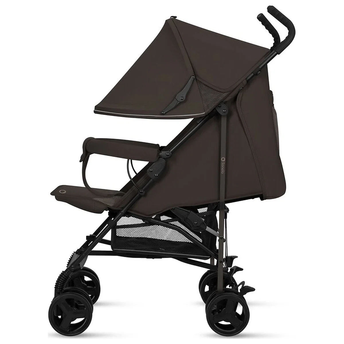 Carucior sport, Lionelo, Elia, Cu plasa de tantari, Suport de picioare reglabil, Spatar ajustabil in 4 pozitii, Capotina XXL, Pliere tip umbrela, Capacitate 15 kg, 6 luni+, Maro [7]