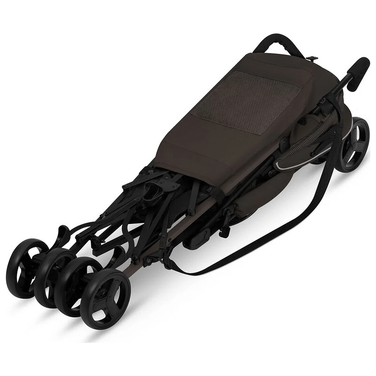 Carucior sport, Lionelo, Elia, Cu plasa de tantari, Suport de picioare reglabil, Spatar ajustabil in 4 pozitii, Capotina XXL, Pliere tip umbrela, Capacitate 15 kg, 6 luni+, Maro [12]