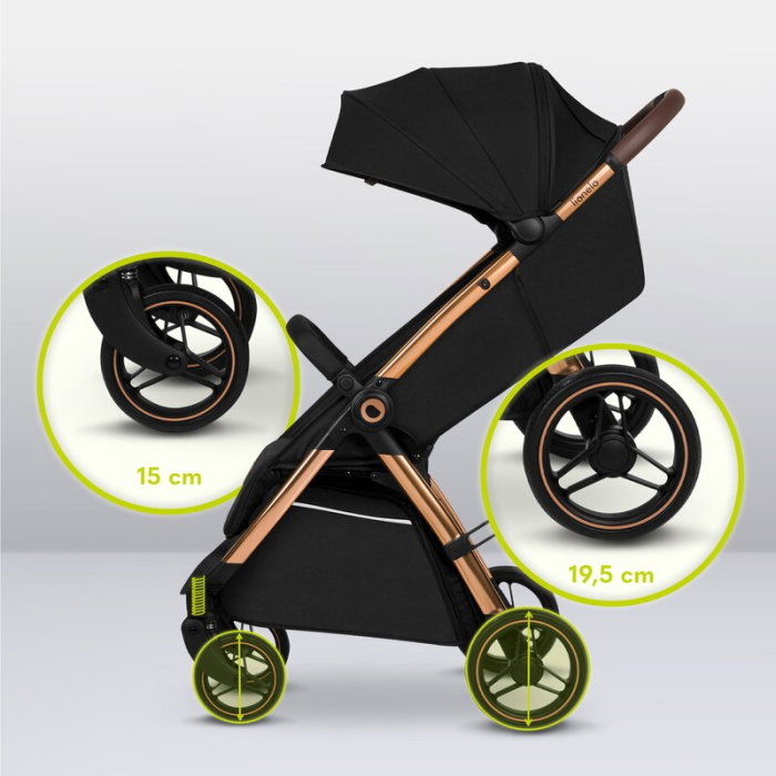 Carucior sport, Lionelo, Ingrid, Capotina impermeabila cu filtru UPF50+, Pana la 22 Kg, Include suport pahar si plasa de tantari, pliere automata, 6 luni+, [23]