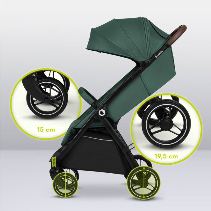 Carucior sport, Lionelo, Ingrid, Capotina impermeabila cu filtru UPF50+, Pana la 22 Kg, Spatar reglabil in 3 pozitii, [23]