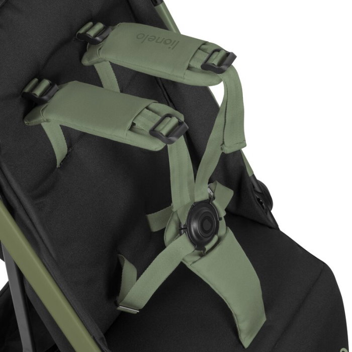Carucior sport, Lionelo, Julie Air, Greutate redusa - 7.5 kg, Sustine 22 kg, 6 luni+, Capotina impermeabila, Protectie SPF 50+, Include suport sticla, Pliere compacta pentru calatorii, Verde Sage [29]