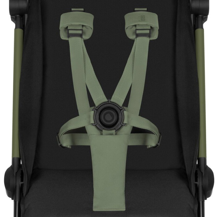 Carucior sport, Lionelo, Julie Air, Greutate redusa - 7.5 kg, Sustine 22 kg, 6 luni+, Capotina impermeabila, Protectie SPF 50+, Include suport sticla, Pliere compacta pentru calatorii, Verde Sage [30]