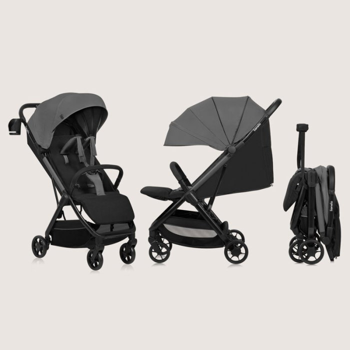 Carucior sport, Lionelo, Julie Air, Greutate redusa - 7.5 kg, Sustine 22 kg, 6 luni+, Capotina impermeabila, Protectie [3]